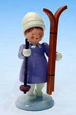 Girl with Skis<br>Ulbricht Winter Children